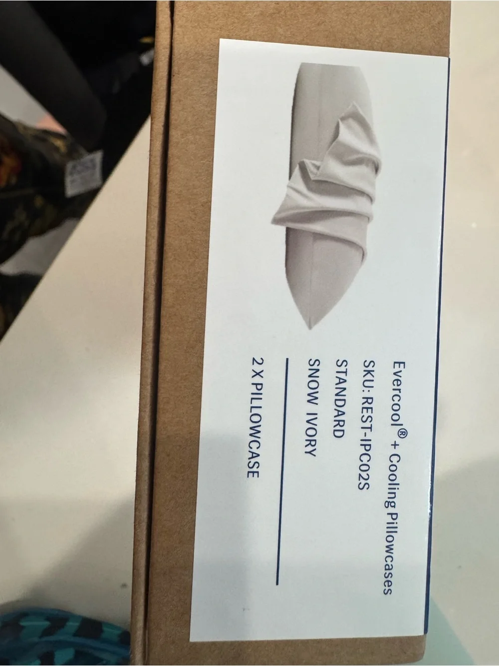 NIB REST EVERCOOL COOLING PILLOWCASES SZ SYANDARD COLOR IVORY SNOW  gift ready